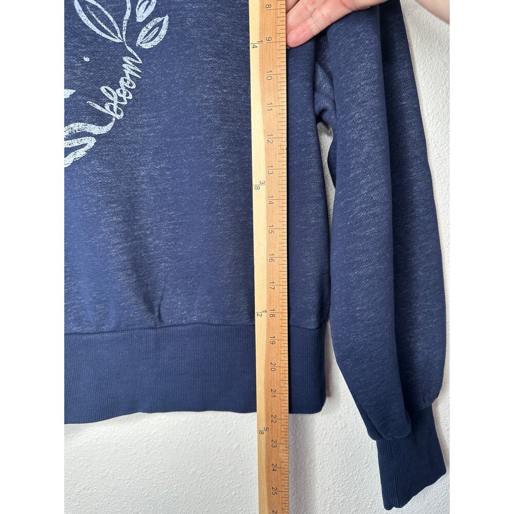 Maeve Navy Blue Visage Graphic Long Sleeve Sweatshirt S - Picture 13 of 15